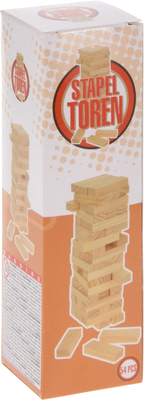 Tower stacking wood 54pcs f1, , medium