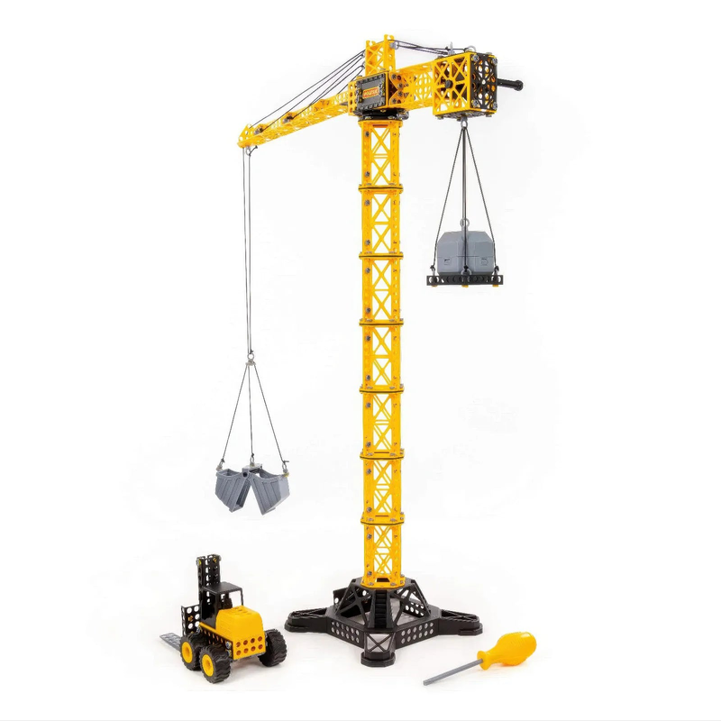 Mega tower crane construction set with forklift, , medium-null