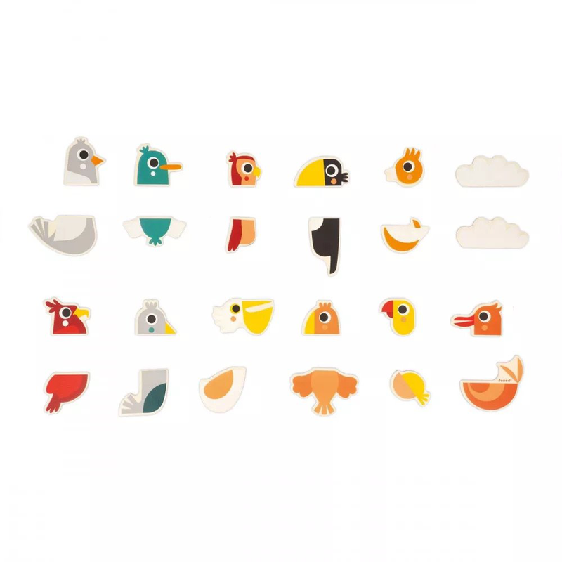 Product image: Magnets mix and match birds 24, , medium-null