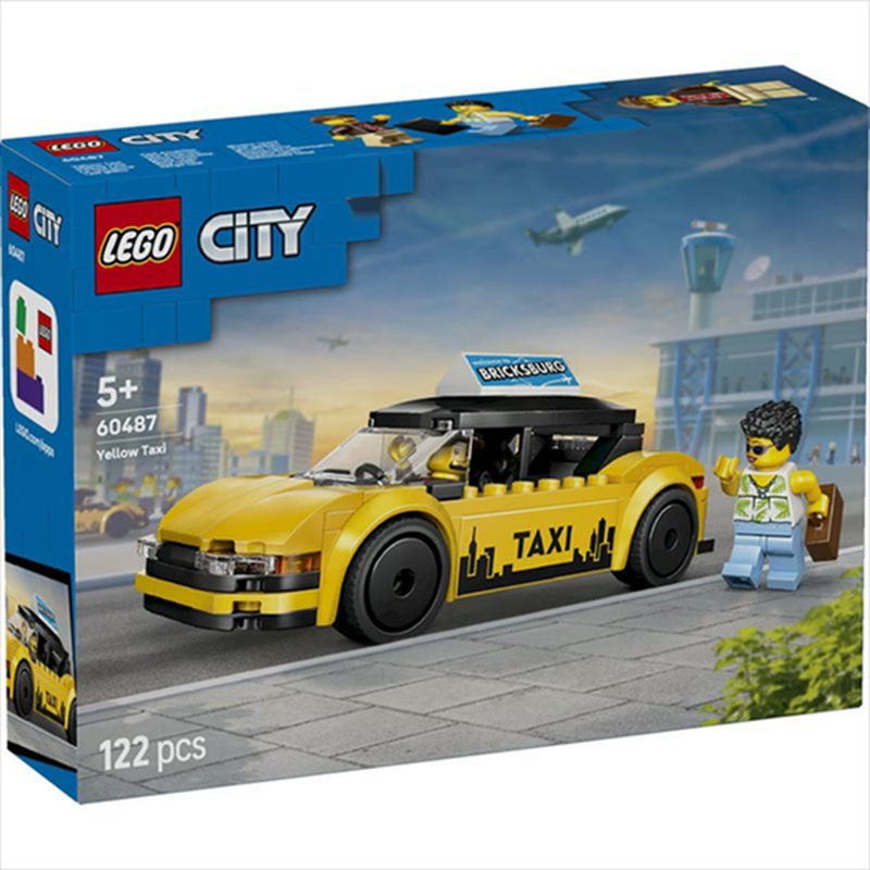 Lego 60487 city - yellow taxi, , medium-null