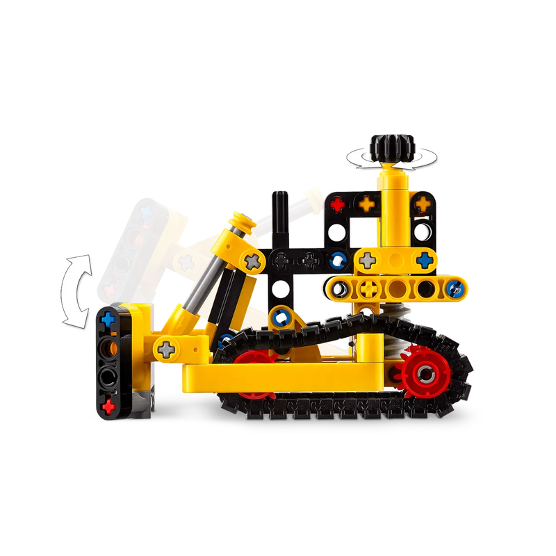 Lego technic heavy-duty bulldozer 42163 for ages 7+ 195pcs, , medium-null