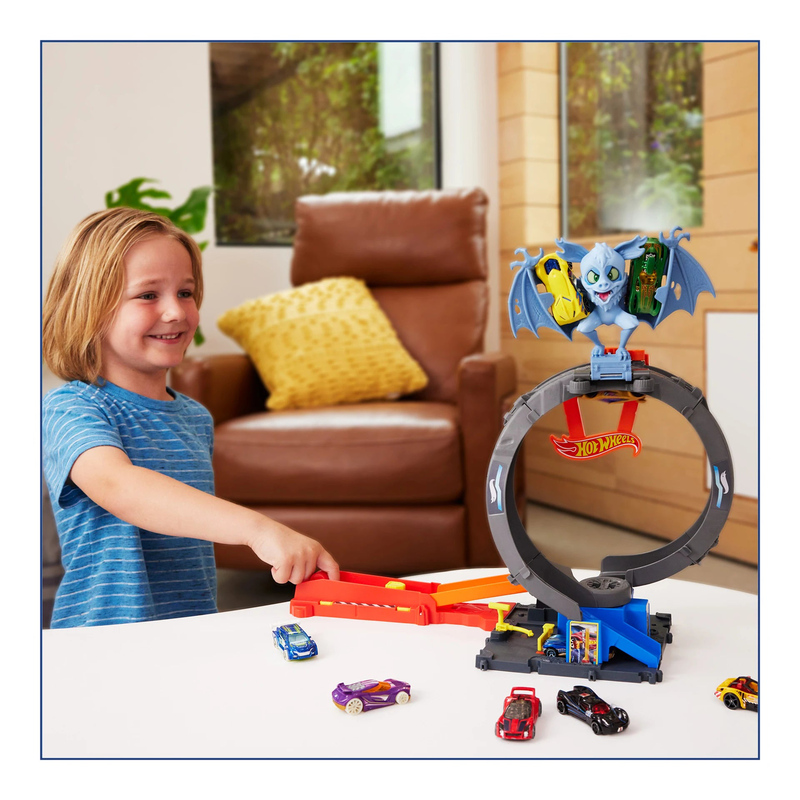 Hot wheels city let's race netflix - bat loop attack set, , medium image number null