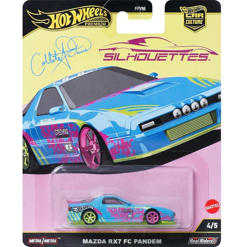 Product image: Hot wheels 1:64 mazda rx-7 fc pandem – silhouettes jbk60 fpy86-976g die-cast model, , medium-null