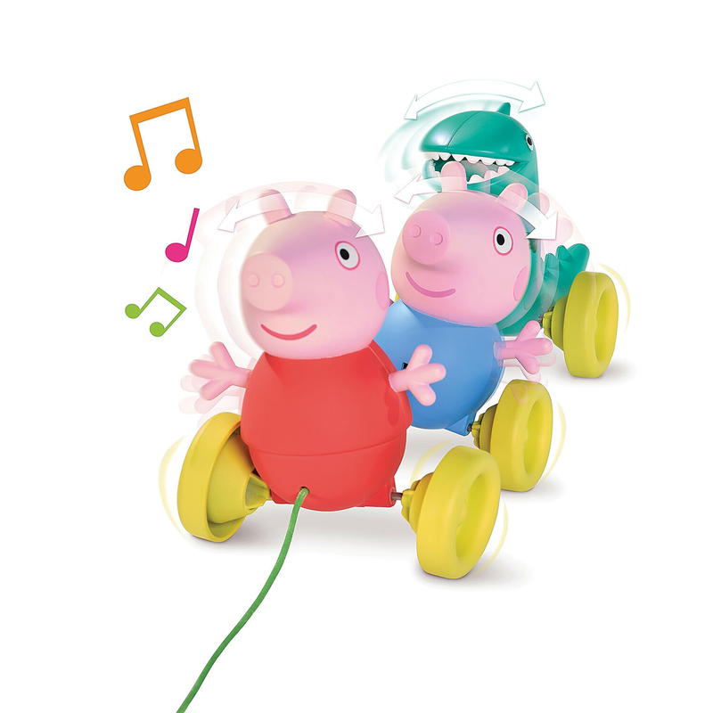 As tomy toomies baby toddler toy pull along peppa for 18+ months 73527, , medium-null