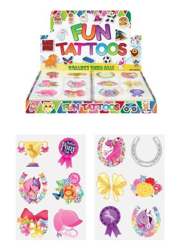 Hendrandt n51 322 mini pony temporary tattoo sheets, , medium-null