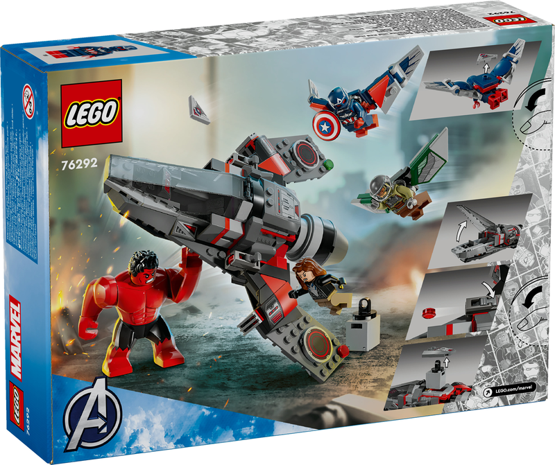 Lego marvel captain america vs. Red hulk battle 76292 for ages 8+ 223pcs, , medium-null