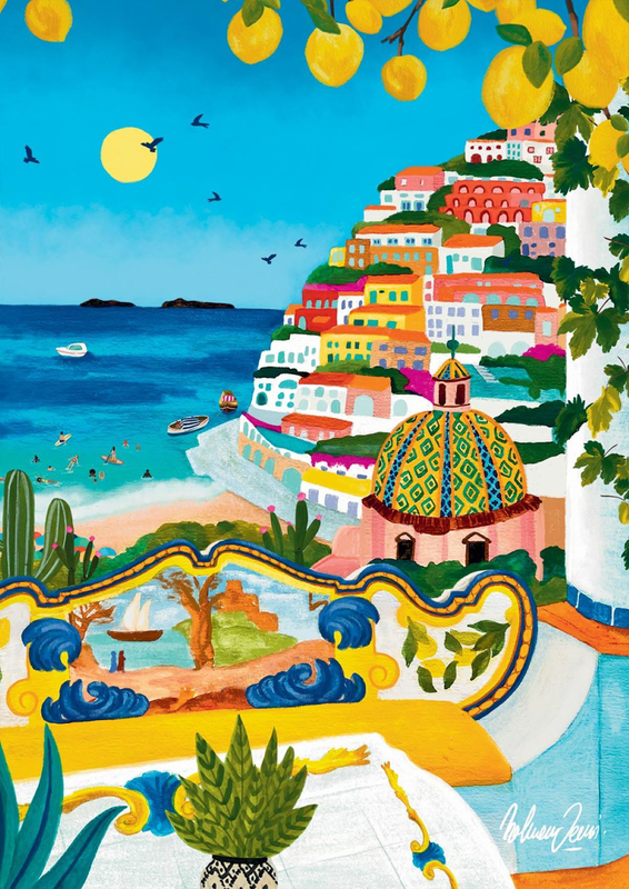 Pieces & peace puzzle 1000 pcs positano, , medium-null
