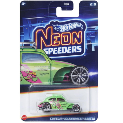 Mattel hot wheels: neon speeders - custom volkswagen beetle jby93