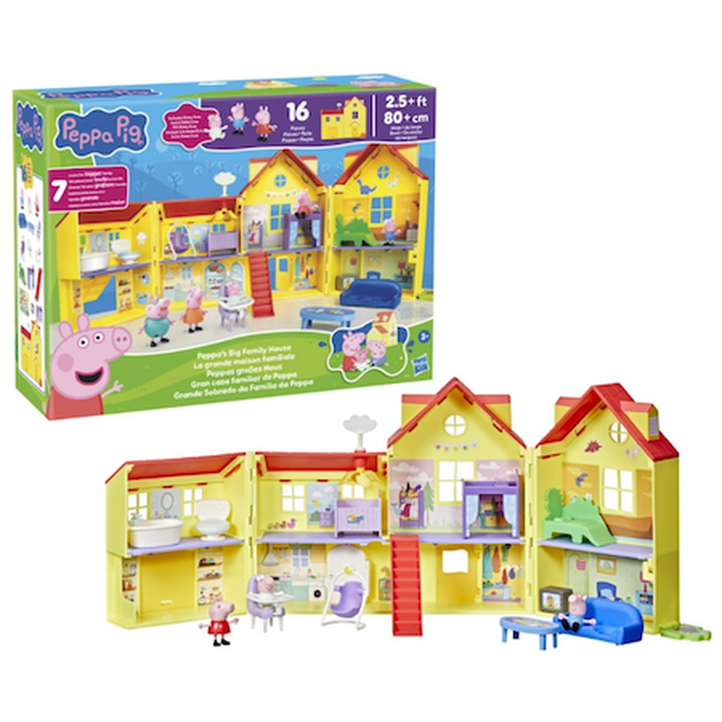 Peppa pig peppa's big family house playset 3y+, , medium-null