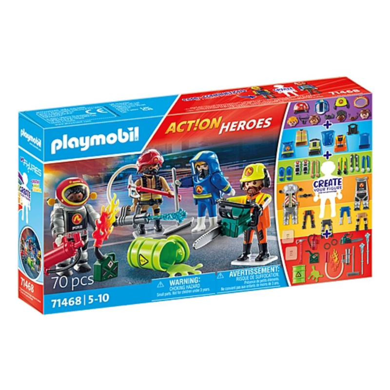 Playmobil 71468 action heroes - my figures fire brigade, , medium-null