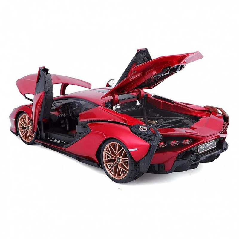 Bburago lamborghini sian fkp 37 1:18 red, , medium-null