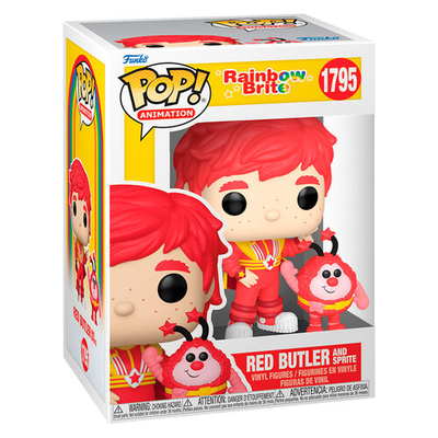 Pop funko! Animation: rainbow brite red butler and sprite figure, , medium