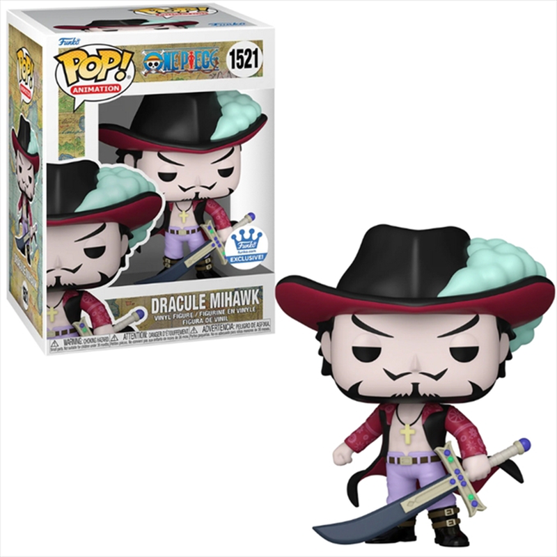 Funko pop! Animation: one piece - mihawk #1521 funko shop exclusive, , medium-null