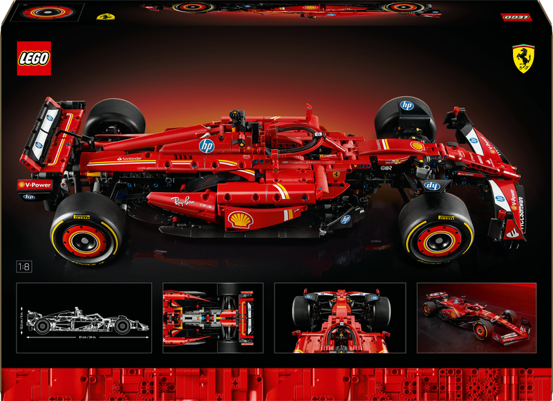 Lego technic ferrari sf-24 f1 car 42207 for ages 18+ 1361pcs, , medium-null