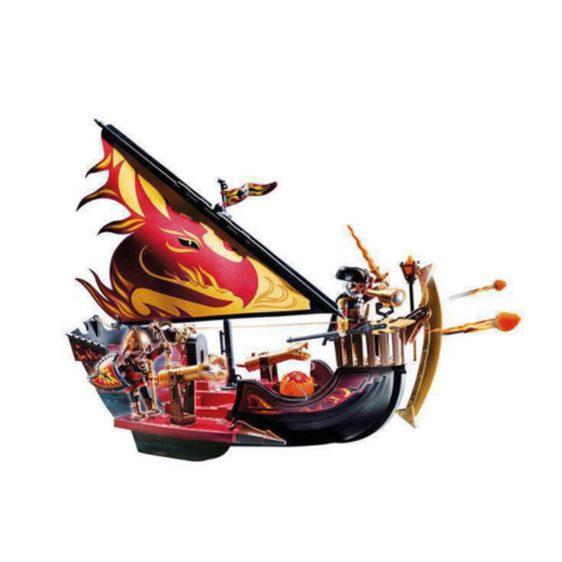 Playmobil novelmore - burnham raiders fire ship 4y+ (70641), , medium-null