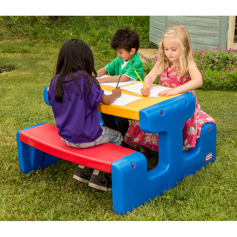 Little tikes primary large picnic table b/r, , medium-null