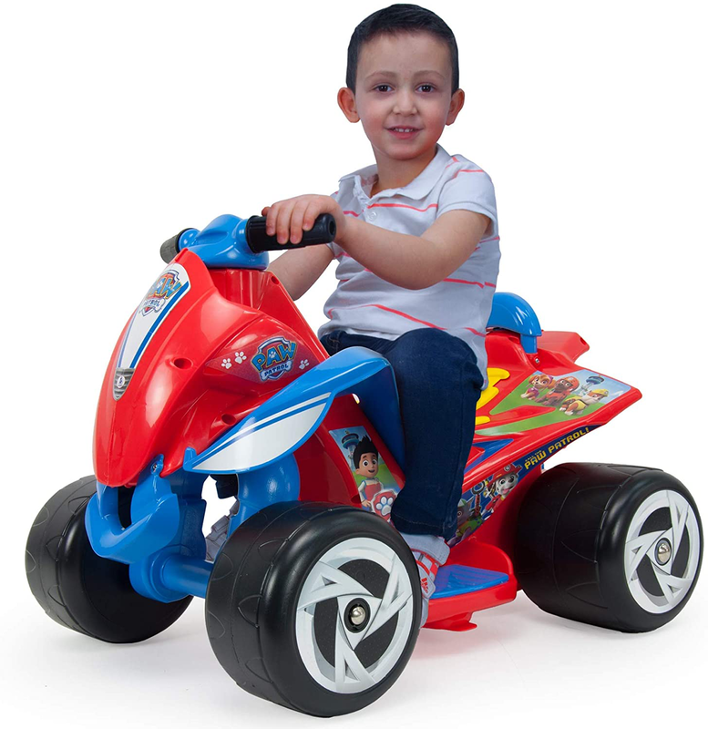 Product image: Injusa - 7243-quad paw patrol 6v red color with foot accelerator and wide plastic, , medium-null