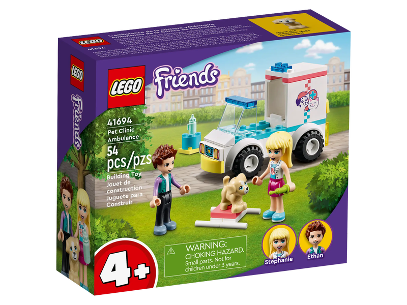 Lego friends 41694 pet clinic ambulance, , medium-null