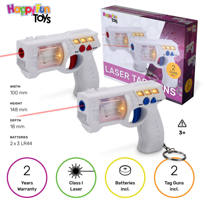 Product image: Two laser tag guns - class 2 laser, , medium-null