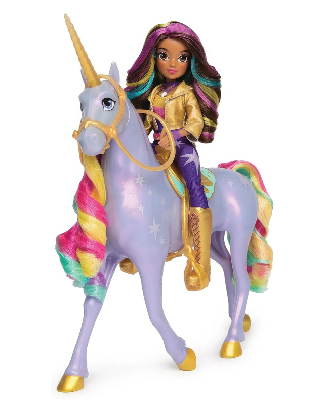 Unicorn academy sophia & interactive rainbow light-up wildstar, , medium-null