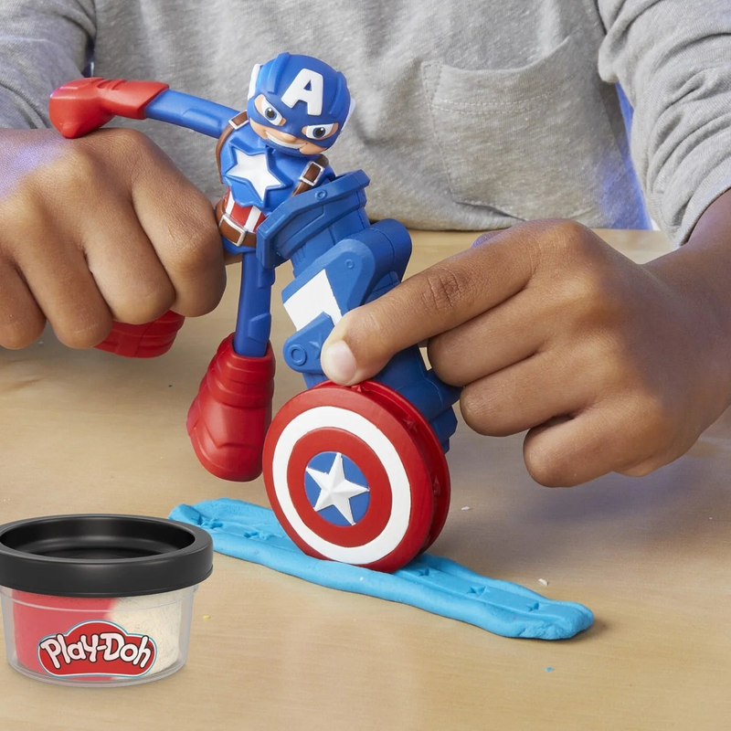 Play-doh marvel captain america stamping shield, , medium-null