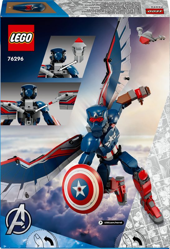 Lego marvel captain america 76296 for ages 8+ 359pcs, , medium-null