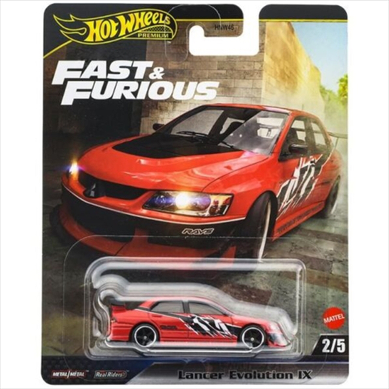Mattel hot wheels premium: fast  furious - lancer evolution ix jbm02, , medium-null