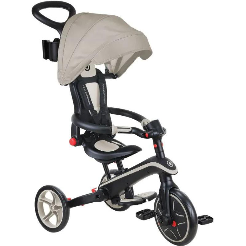 Globber tricicle trike explorer foldable 4 in 1 pastel taupe 732-466, , medium-null