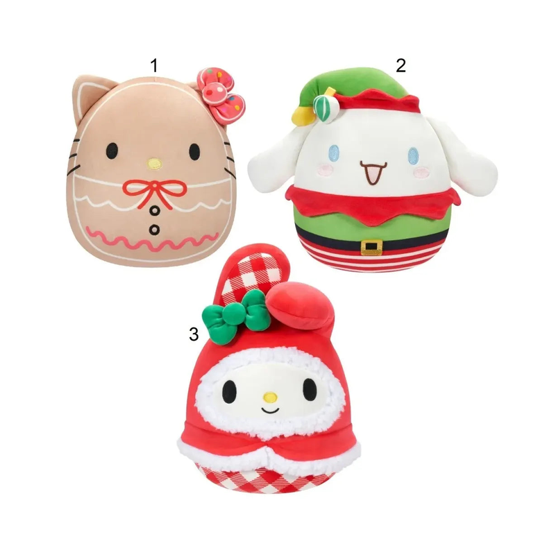Squishmallows sanrio xmas christmas plush 25cm - assorted, , medium-null