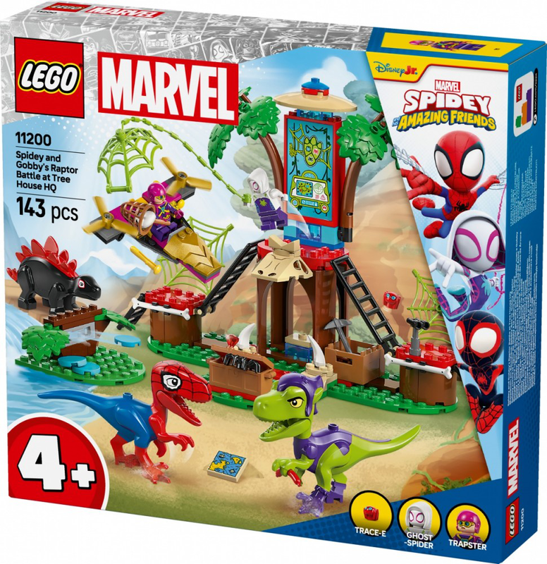 Lego marvel spidey and gobby's raptor battle 143pcs 4y+ (11200), , medium-null