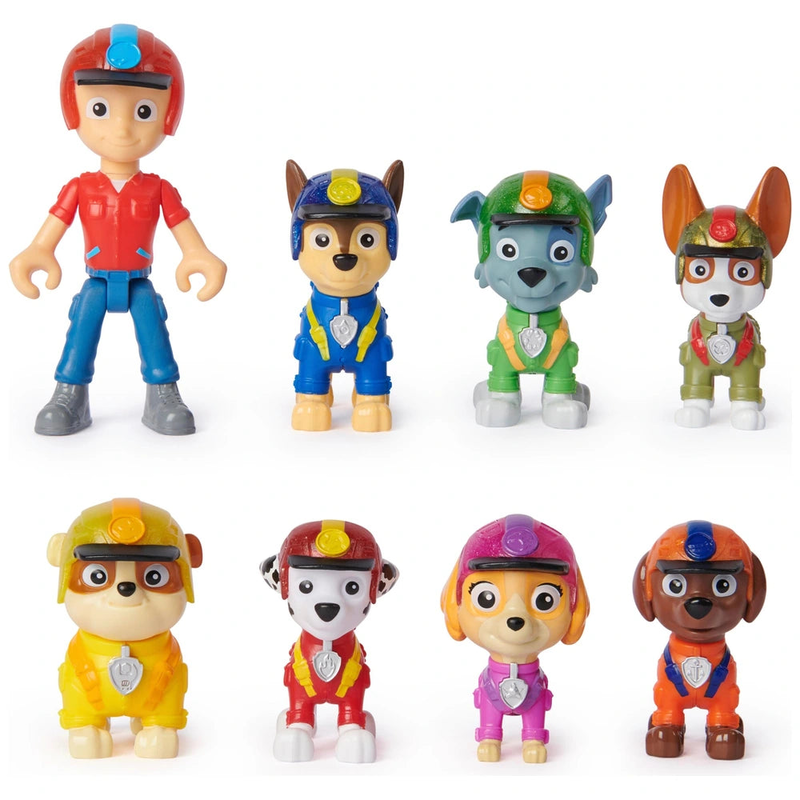 Product image: Paw patrol jungle pups action figure 8 pack gift set, , medium-null