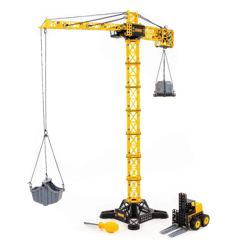 Mega tower crane construction set with forklift, , medium-null