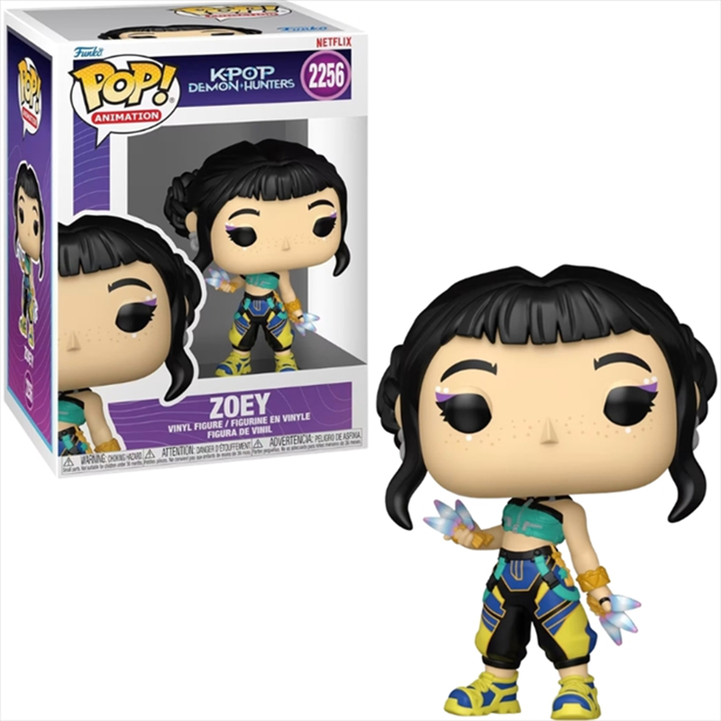 Funko pop! Animation: k-pop demon hunters - zoey #2256 vinyl figure, , medium-null