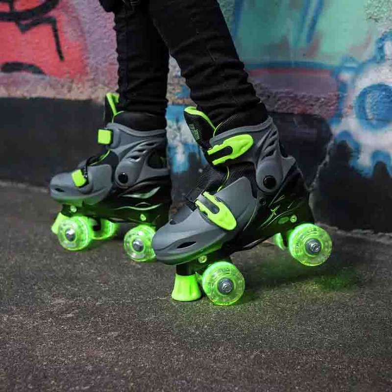 Product image: Xootz led quad skates - green s, , medium-null