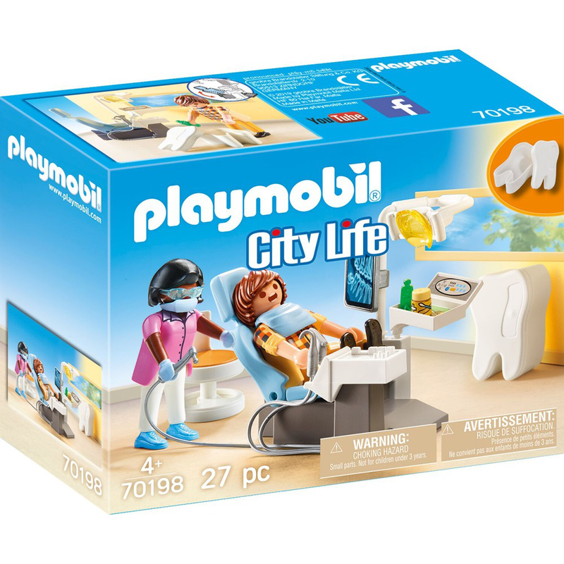 Playmobil 70198 city life dentist playset, , medium-null