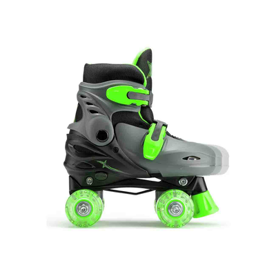 Xootz led quad skates - green s, , medium