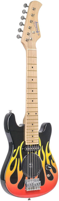 Academy of music electric guitar, flames