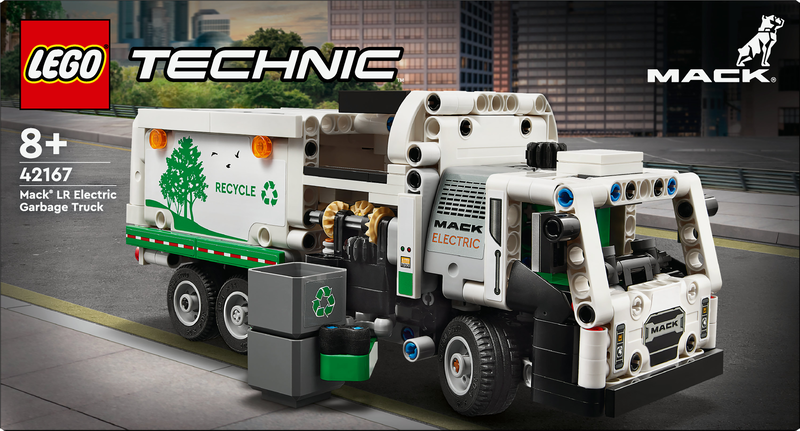 Lego technic mack&reg; lr electric garbage truck 42167 &gamma;&iota;&alpha; &eta;&lambda;&iota;&kappa;ί&epsilon;&sigmaf; 8+ 503&tau;&mu;&chi;, , medium-null