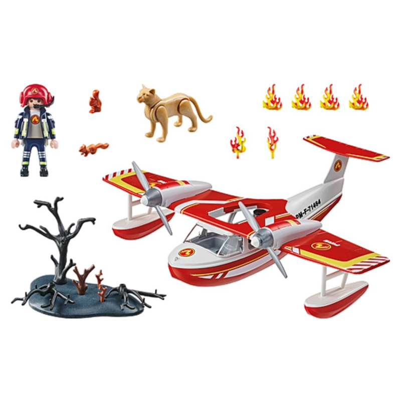 Playmobil 71463 action heroes - firefighting plane with extinguishing function, , medium-null