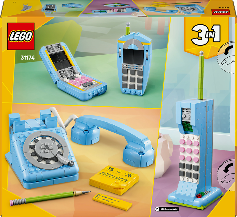 Lego creator retro telephone 31174 &gamma;&iota;&alpha; &eta;&lambda;&iota;&kappa;ί&epsilon;&sigmaf; 8+ 383&tau;&mu;&chi;, , medium-null