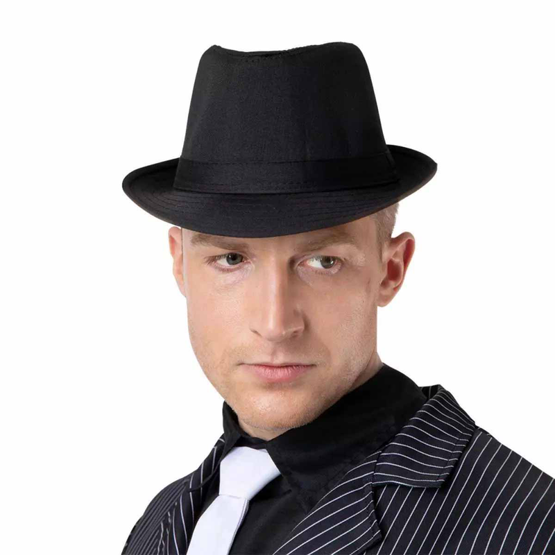 Trilby hat black, , medium-null
