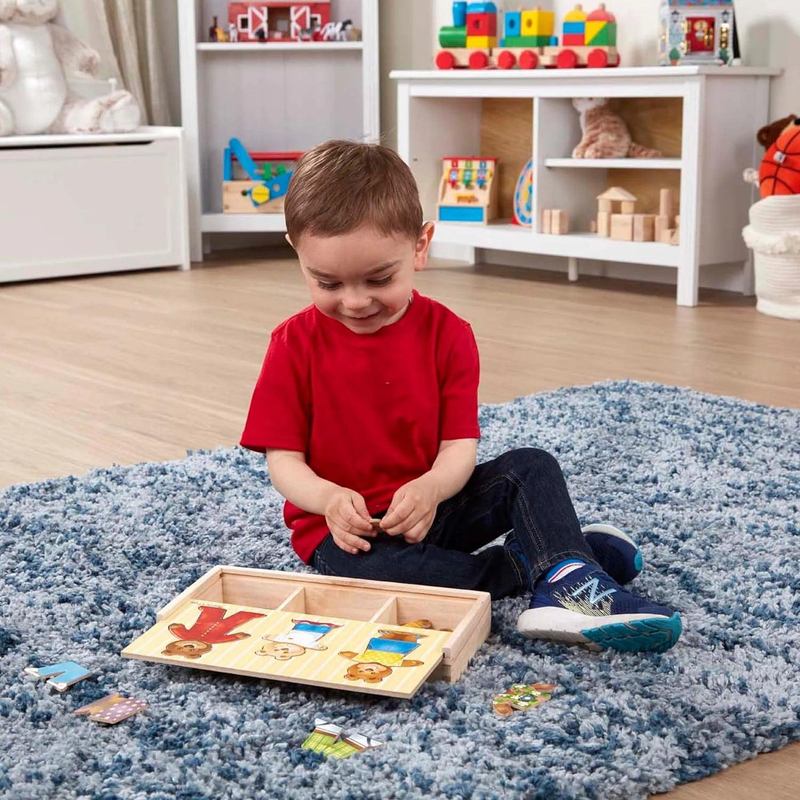 Melissa & doug 13770 bear family dress-up puzzle, , medium image number null