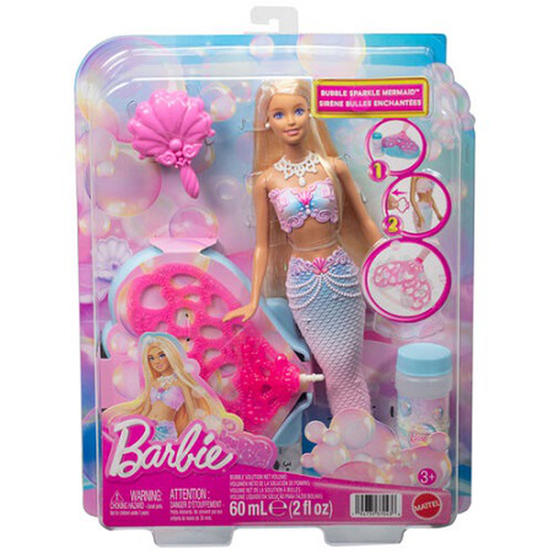 Barbie bubble sparkle mermaid jlw56 3y+, , medium-null