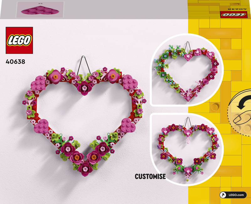 Lego heart ornament 40638 for ages 9+ 254pcs, , medium-null