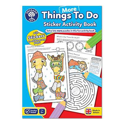 Orchard toys more things to do sticker colouring book, , medium