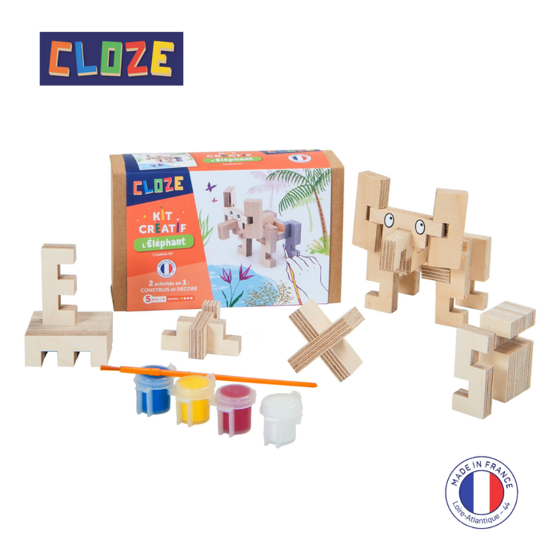 Wooden construction set - elephant, , medium image number null
