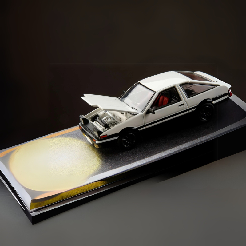 Hobby japan 1/64 toyota sprinter trueno ae86/ initial d engine mounted model with keisuke takahashi,, , medium-null