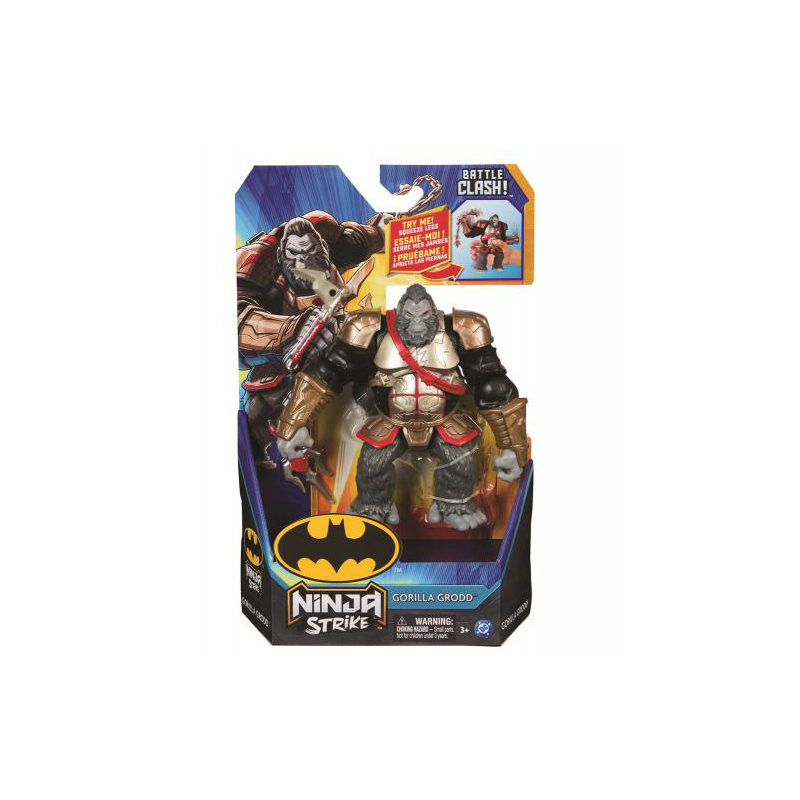 Spin master dc batman: ninja strike - gorilla grodd battle clash! Figure 15", , medium-null