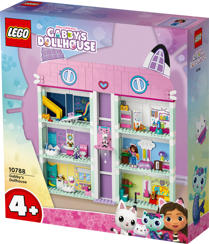 Lego gabby's dollhouse 10788 for ages 4+ 498pcs, , medium-null