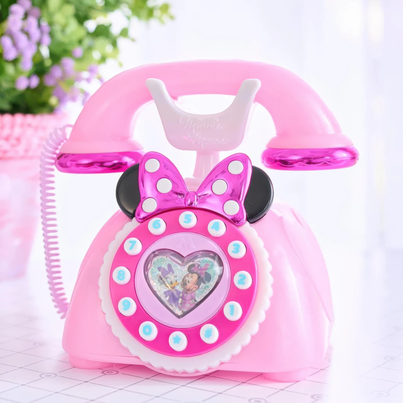 Disney junior minnie mouse ring me rotary style phone, , medium-null